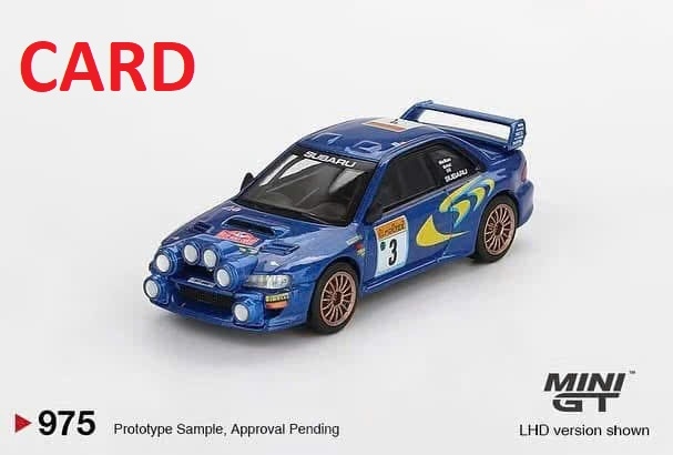 [SGTVN] Mini GT Card Version MGT00975 Subaru Impreza WRC98 1998 Rally Monte-Carlo 3rd Place #3
