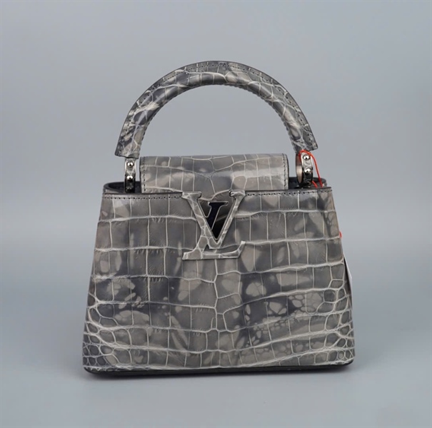 Túi LV Capu xám da trăn sz19 (BMC) +