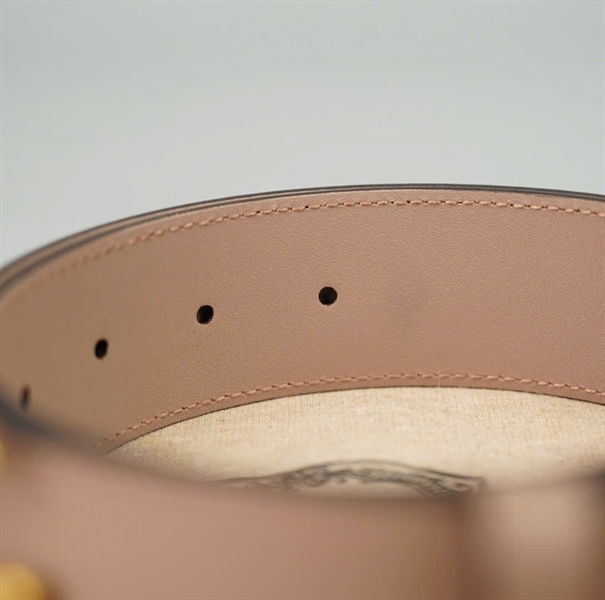 Thắt lưng GG màu nude bản 4cm dài 104cm (BCM)+