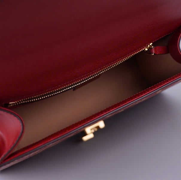 Túi GG Sylvie đỏ 2strap (524465493075) sz25(BMC)+