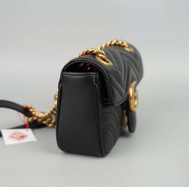 Túi GG marmont đen (446744218040) sz21(BMC)+