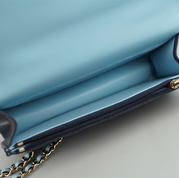 Túi Chanel handle xanh đen (LUC5HPP6) sz17 (BMC) +