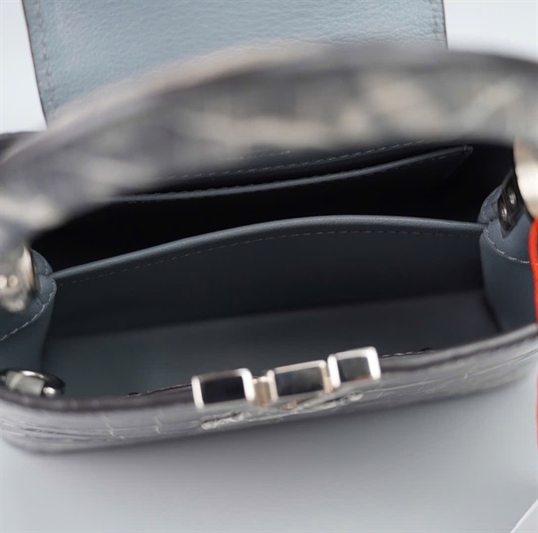 Túi LV Capu xám da trăn sz19 (BMC) +