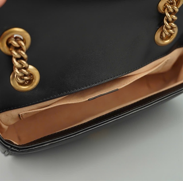 Túi GG marmont đen (446744218040) sz21(BMC)+