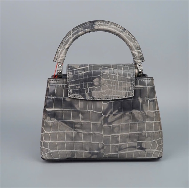 Túi LV Capu xám da trăn sz19 (BMC) +