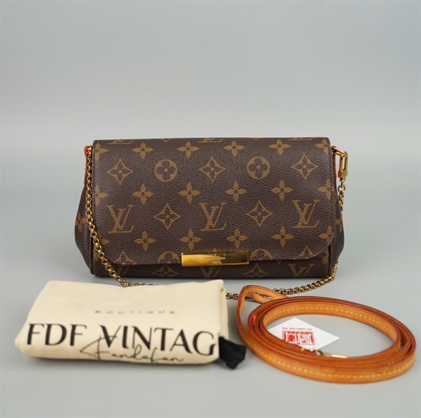 Túi LV Favorite hoa nâu 2 strap (SA2195) sz21 (BMC)+