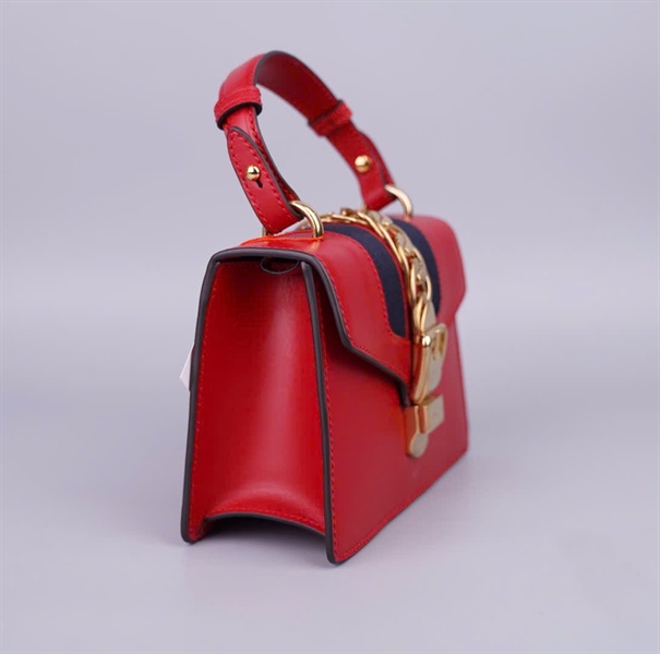 Túi GG Sylvie handle đỏ 2strap (470270525040) (BMC)+