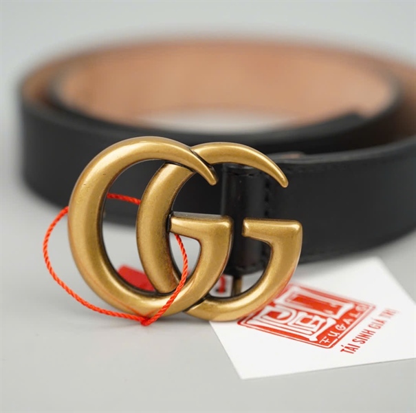 Thắt lưng GG đen bản 2.5cm dài 75cm (BMC)+