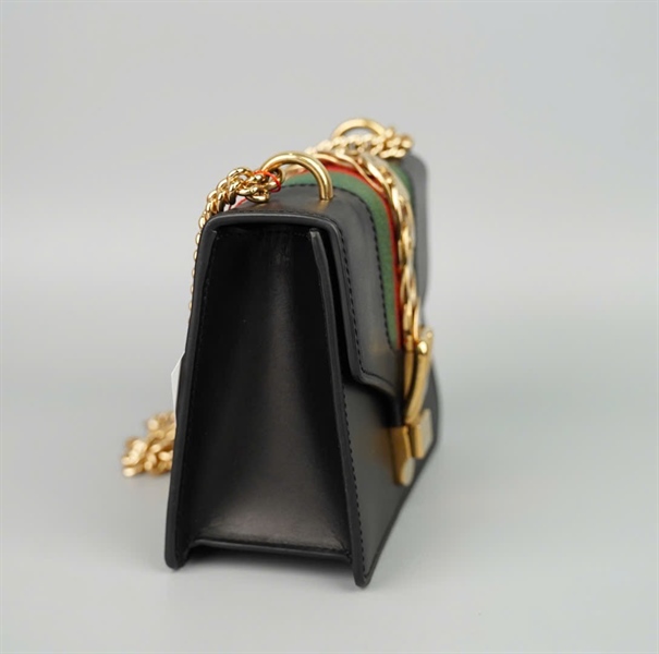 Túi GG Sylvie đen (431666493075) sz18(BMC)+