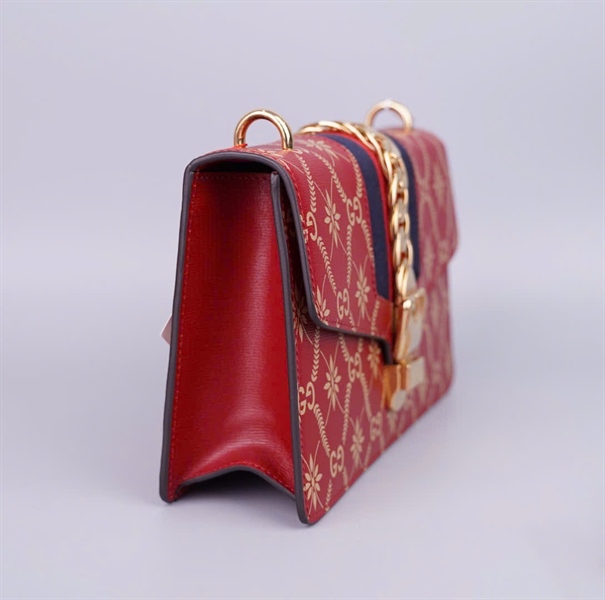 Túi GG Sylvie đỏ 2strap (524465493075) sz25(BMC)+