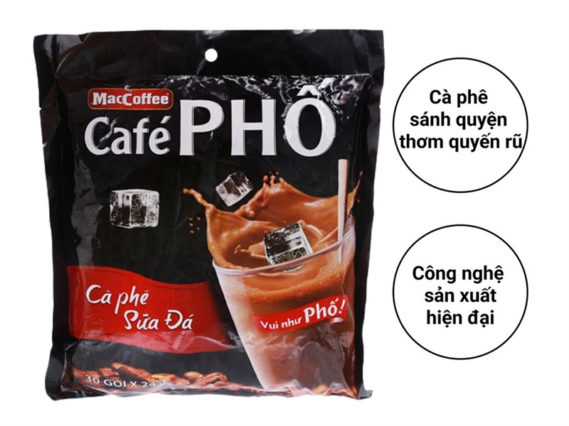 Cà phê sữa Cafe Phố 30 gói x 24g