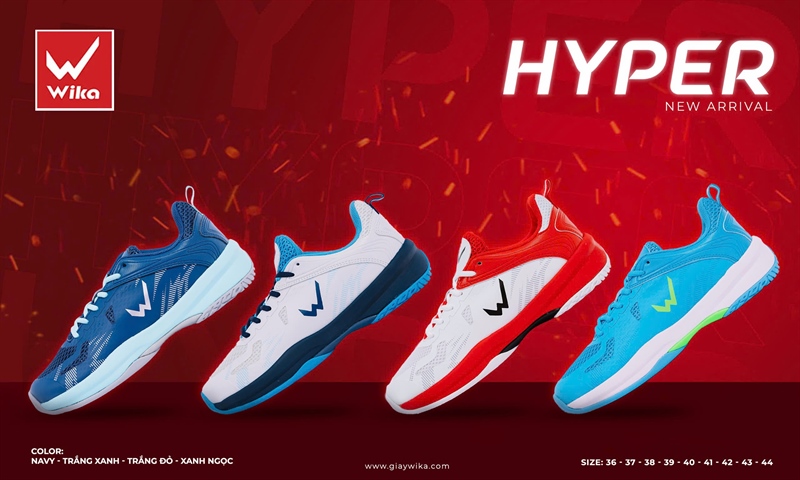 Giày PICKCLEBALL WIKA HYPER 36=>44, 163G