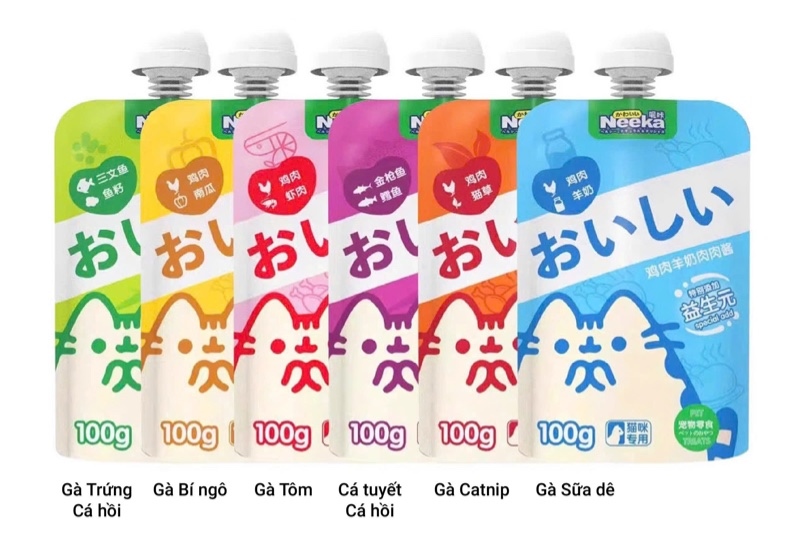 Kem thưởng nắp vặn Neeka cá hồi + trứng (xanh lá) 100.