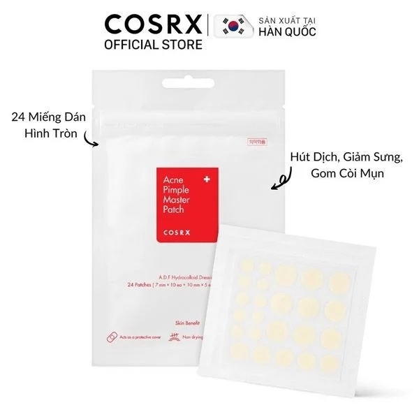 Miếng Dán Mụn Cosrx Acne Pimple Master Patch 24 Miếng
