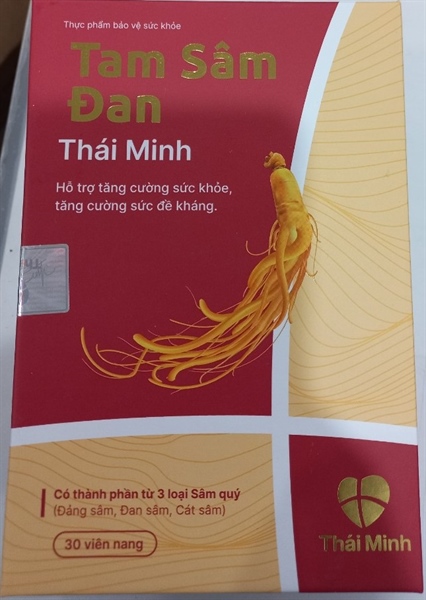 Tam Sâm Đan (Hỗ trợ tăng cường sức khỏe, tăng cường sức đề kháng) (Lọ 30 viên) - Thái Minh