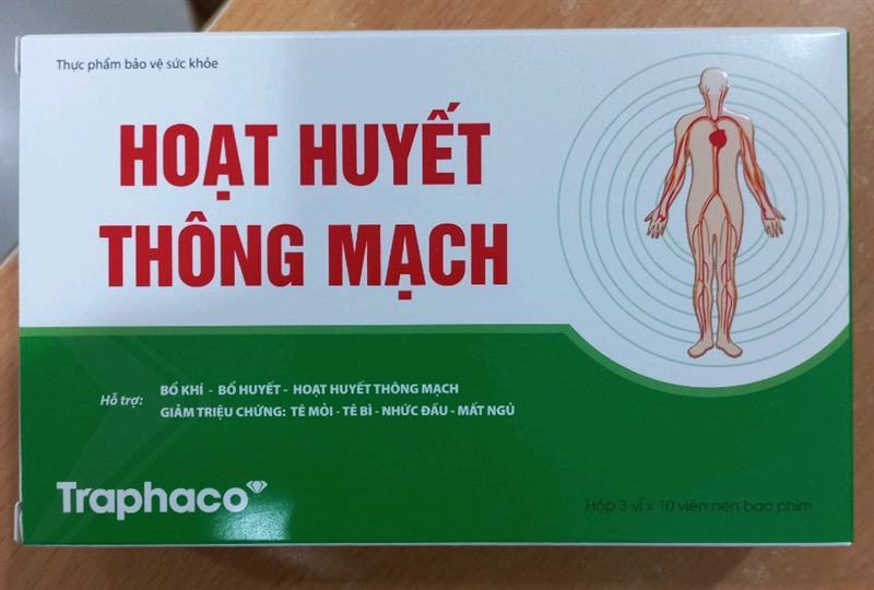 Hoạt huyết thông mạch (Hộp 3 vỉ x 10 viên) - Traphaco