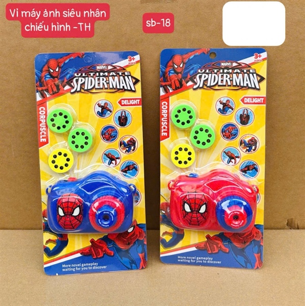 Vỉ máy ảnh đèn chiếu siêu nhân nhện giá 60k MS: SB-18D