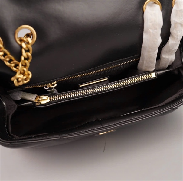 Túi Tory Burch đen sz28 +