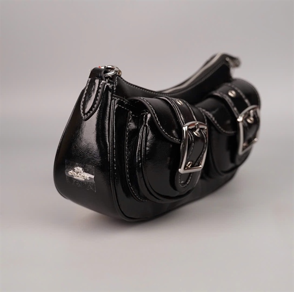 Túi Coach đen 2 túi hộp màu đen sz24 +