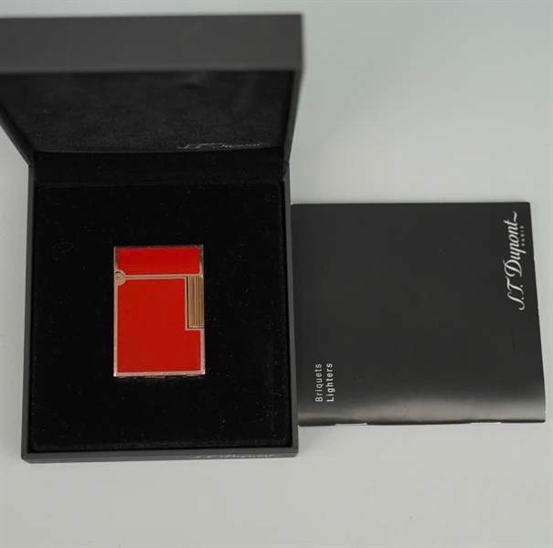 Bật lửa S.T Dupont đỏ (85DGF45) KG+