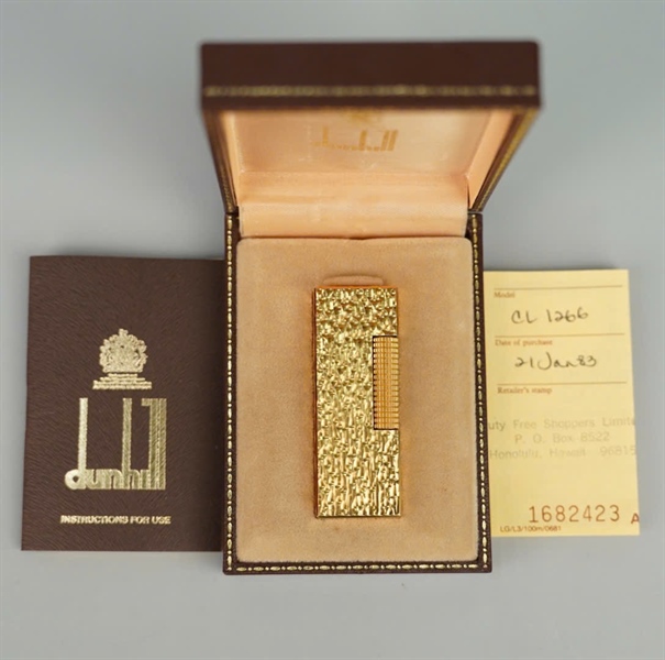 Bật lửa Dunhill vàng (RE24163) KG+