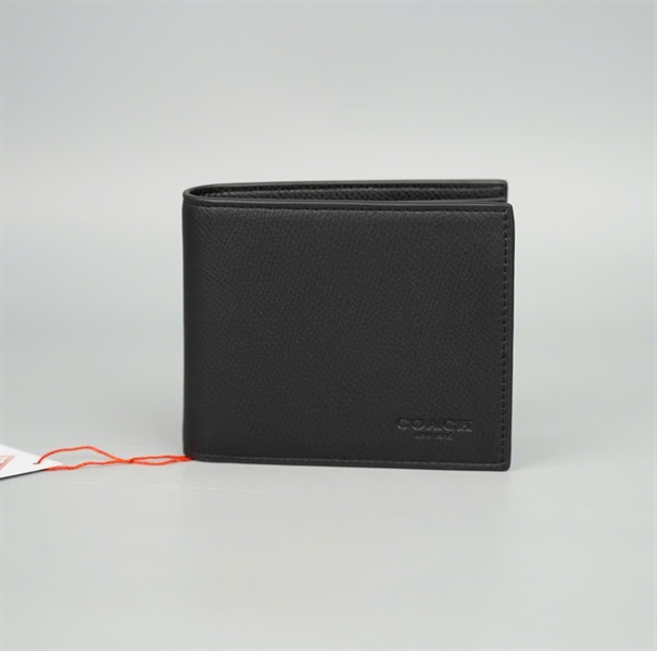 Ví Coach đen trơn cho nam +