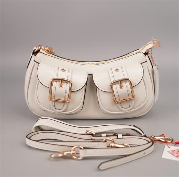 Túi Coach trắng 2 túi hộp màu trắng sz24 +