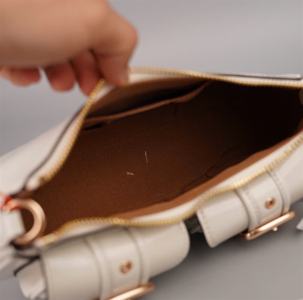 Túi Coach trắng 2 túi hộp màu trắng sz24 +