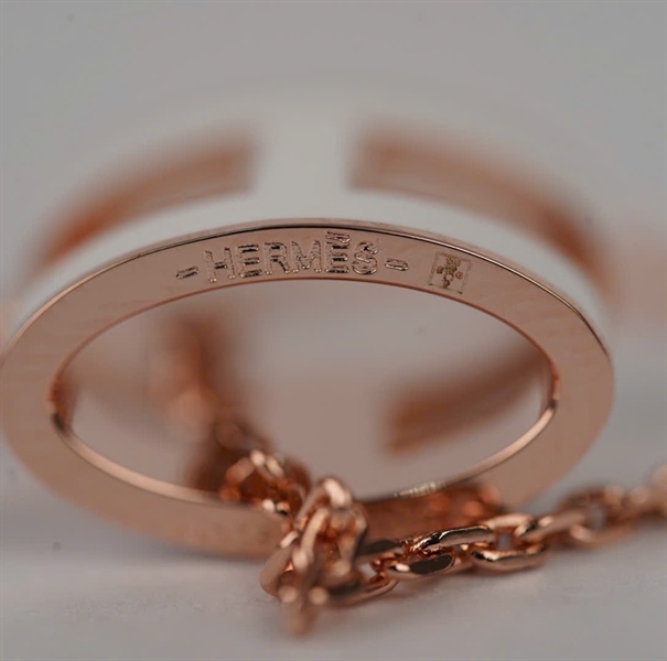 Dây chuyền Hermes Pop H trắng (A-T) KG+