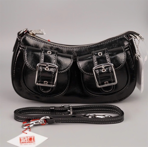 Túi Coach đen 2 túi hộp màu đen sz24 +