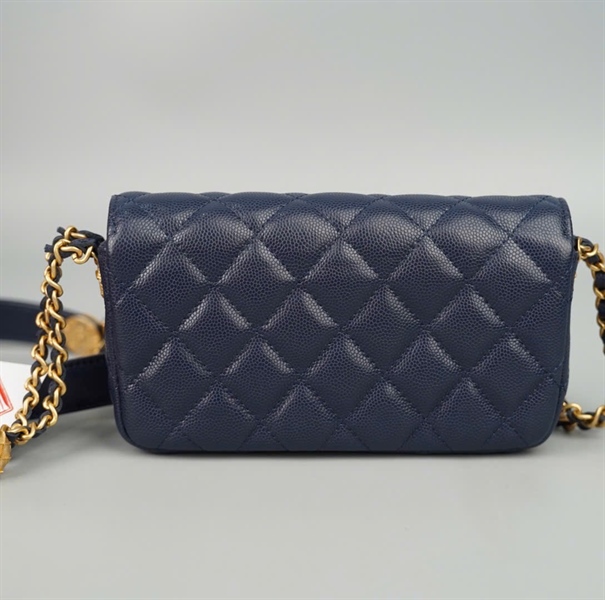 Túi Chanel Woc xanh đậm (X82LJT75) sz17 +