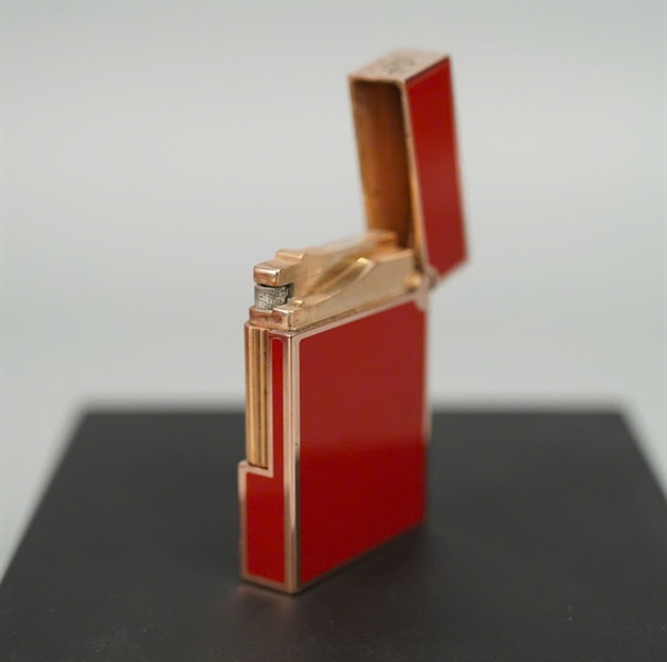 Bật lửa S.T Dupont đỏ (85DGF45) KG+