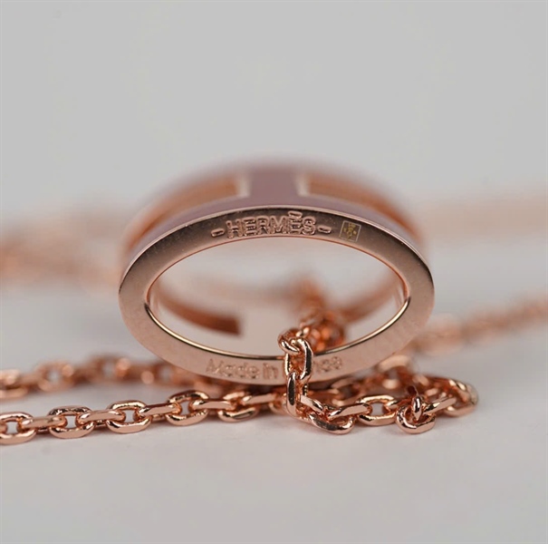 Dây chuyền Hermes Pop H đỏ (A-T) KG+