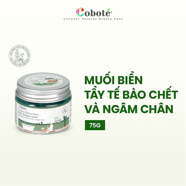Muối ngâm tẩy tế bào chết và ngâm chân cobote 75g