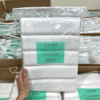 Bông tẩy trang La Soiree Premium Cotton Pads 500m
