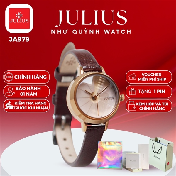 Đồng hồ Julius JA-979E JU1228 (Nâu) SALE OFFpin 626