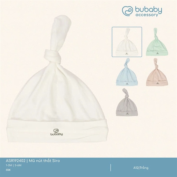 SR1924 - 3M/6M Mũ nút thắt Siro Bubaby