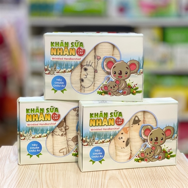 Hộp 6 khăn sữa nhăn Mipbi