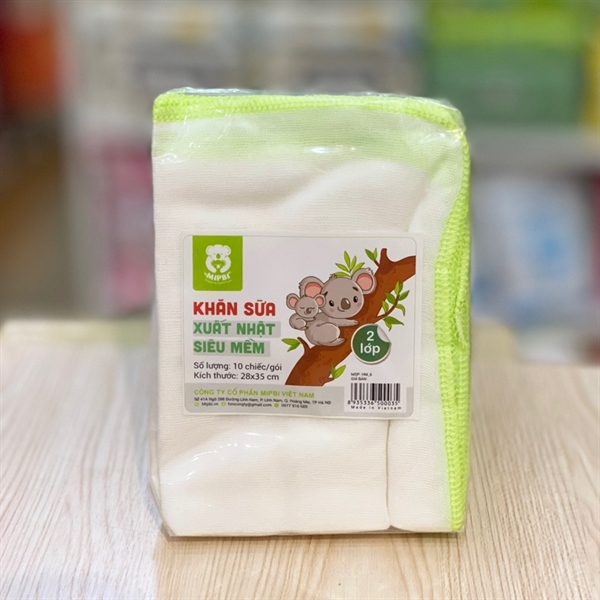 Set 10 khăn sữa xuất nhật Mipbi