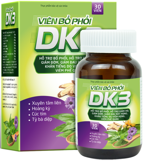 Viên bổ phổi DK3 (Lọ 30 viên) - Dân Khang
