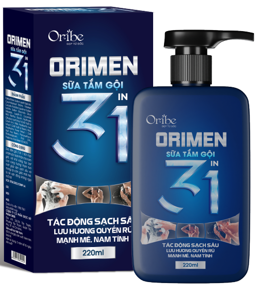Sữa tắm gội ORIMEN 3 in 1 (Chai 220ml) - DAKORI
