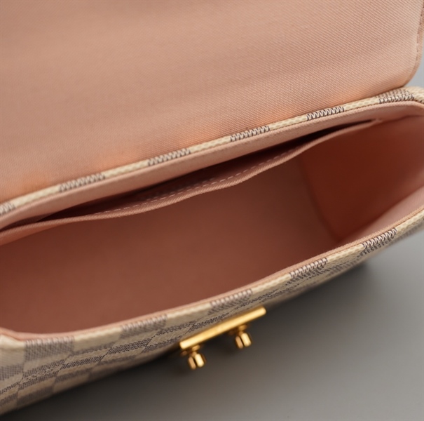 Túi LV Croisette ô vuông xám sz22 KG+