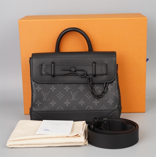 Túi LV Steamer PM hoa đen sz24 +