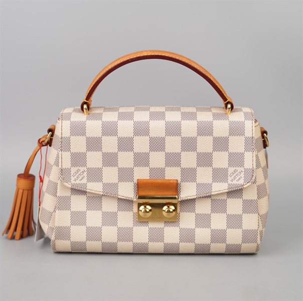 Túi LV Croisette ô vuông xám sz22 KG+