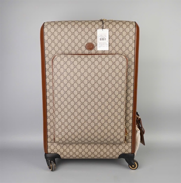 Vali GG Supreme xám sz lớn kèm ổ + 2 chìa + tag (BMC)+