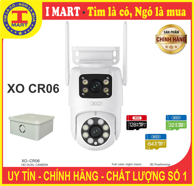 Camera Ngoài Trời XO CR06 ( 2 Mắt 4 MPX)