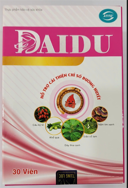 DAIDU (Hỗ trợ cải thiện chỉ số đường huyết) - Hộp 30 viên - Vshine