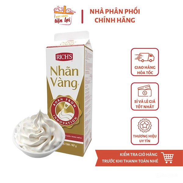 Kem Trang Trí Bánh Rich’s Nhãn Vàng