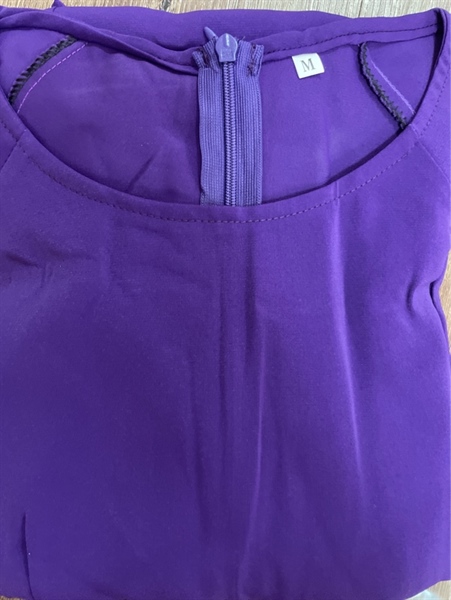 BỘ LỤA TÍM CỔ TRÒN