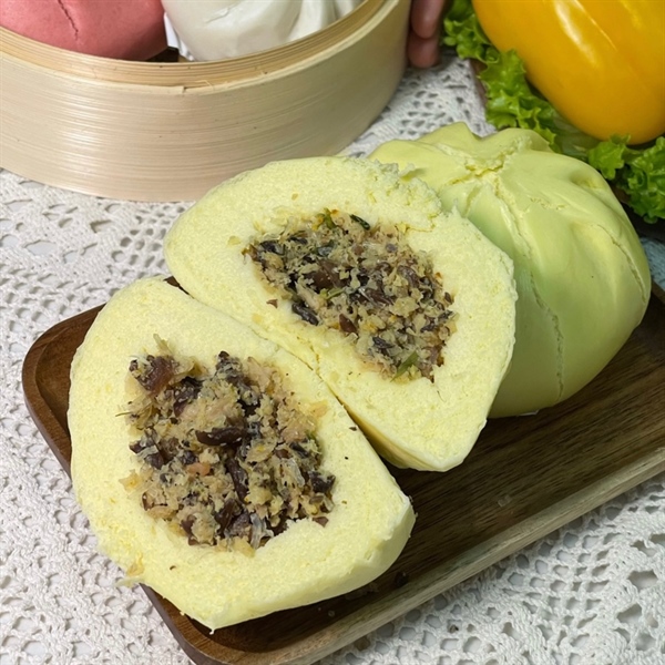 Bánh bao nhân gà nấm 140g (4 cái/Gói)